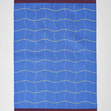 Wrap - WAVE GRID BLUE Geschirrtuch aus Baumwolle - Geschirrtuch - ROSA ECK