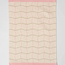 Wrap - WAVE GRID NATURAL Geschirrtuch aus Baumwolle - Geschirrtuch - ROSA ECK