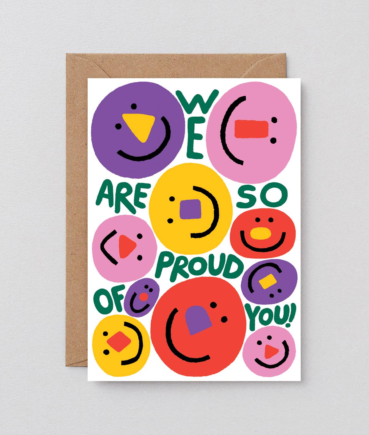 Wrap - WE ARE SO PROUD OF YOU Grußkarte zum Glückwunsch - ROSA ECK