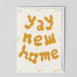 Wrap - YAY NEW HOME Geprägte Grußkarte zum Einzug - Grußkarte - ROSA ECK