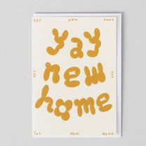 Wrap - YAY NEW HOME Geprägte Grußkarte zum Einzug - Grußkarte - ROSA ECK