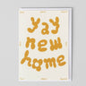 Wrap - YAY NEW HOME Geprägte Grußkarte zum Einzug - Grußkarte - ROSA ECK