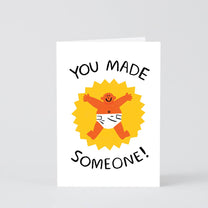 Wrap - YOU MADE SOMEONE Grußkarte zur Geburt - ROSA ECK Concept Store