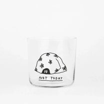 yahya studio - NOT TODAY Trinkglas mit Statement - Trinkglas - ROSA ECK Concept Store