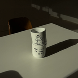 Porzellanbecher mit Spruch • DON'T CALL ME AT ALL – Yahya Studio – Bild 8