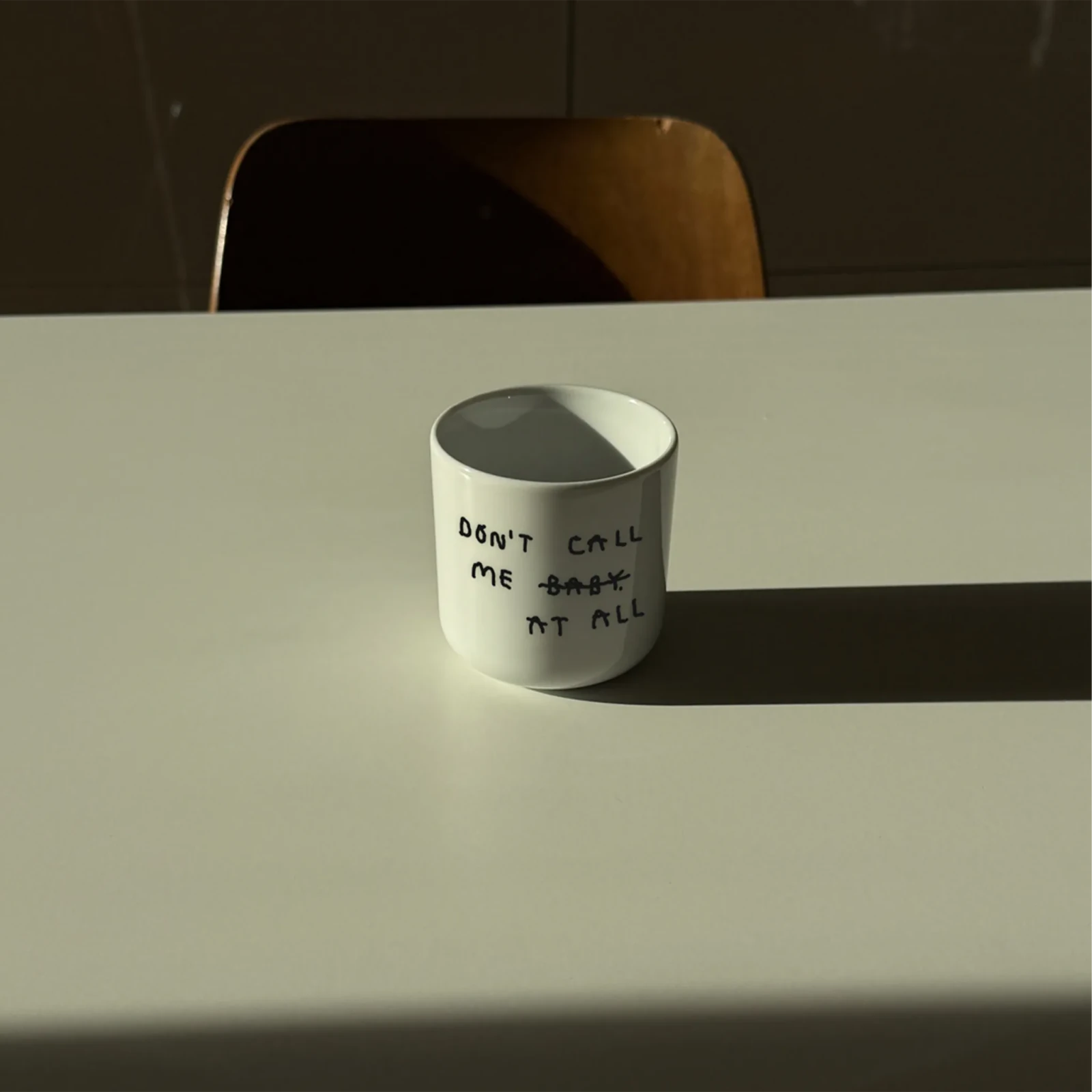 Porzellanbecher mit Spruch • DON'T CALL ME AT ALL – Yahya Studio – Bild 7