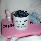 Statement-Becher aus Porzellan • LET'S STAY IN BED TOGETHER – Yahya Studio – Bild 4