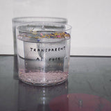 yahya studio - TRANSPARENT AS FUCK Trinkglas mit Statement - ROSA ECK - Glas, ,