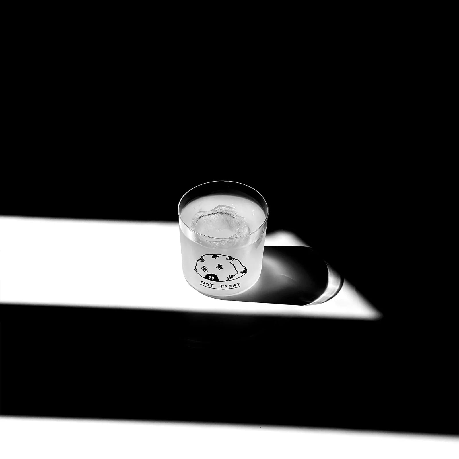 Trinkglas mit Statement • NOT TODAY – Yahya Studio – Bild 4