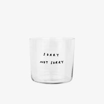 Trinkglas mit Statement • SORRY NOT SORRY – Yahya Studio