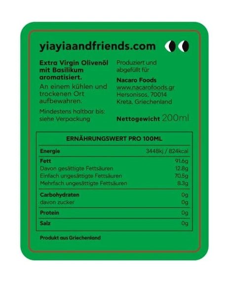 Yiayia and Friends - Olivenöl-Geschenkbox (6 × 50 ml) - ROSA ECK