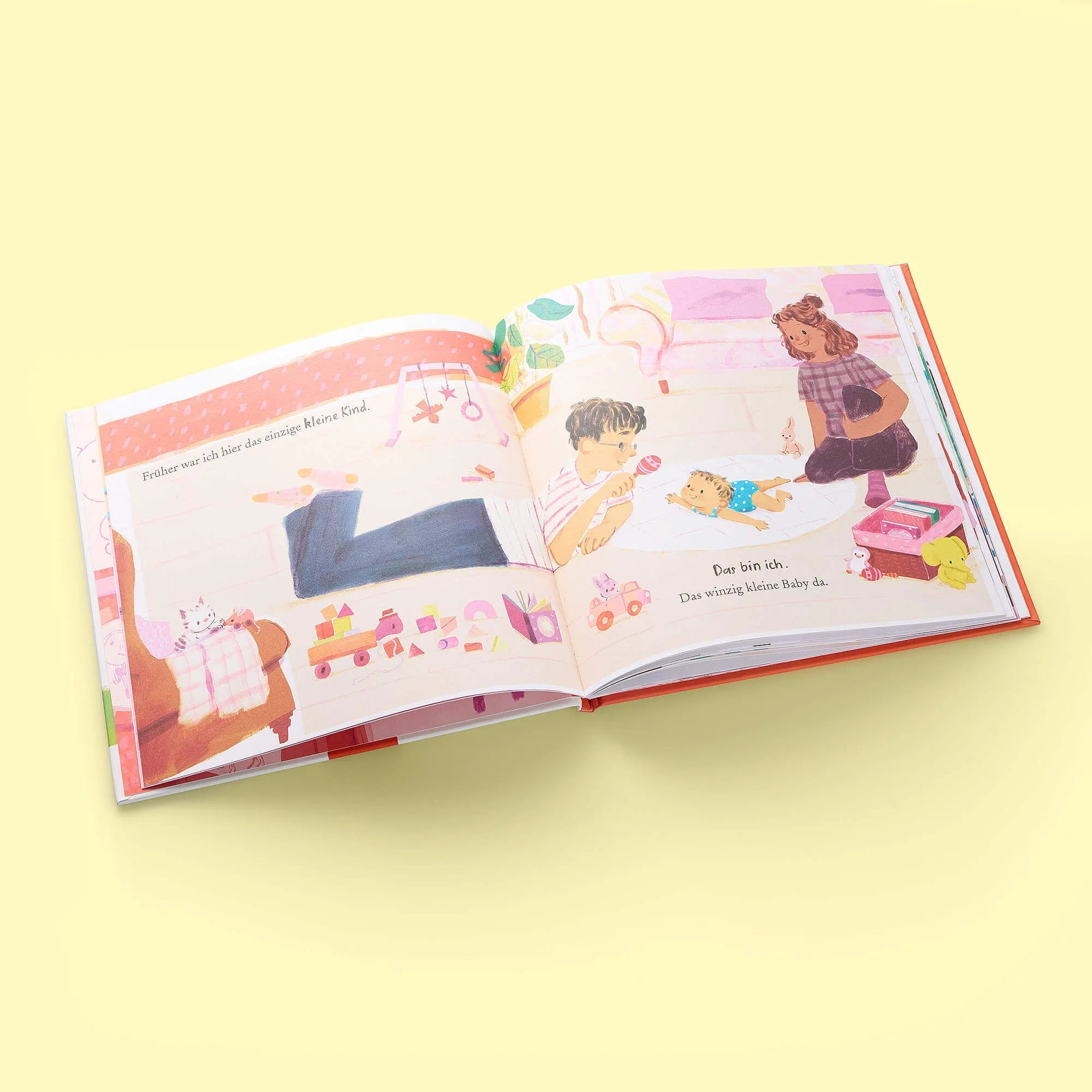 Zuckersüß Verlag - AUCH GROSSE GESCHWISTER SIND NOCH KLEIN Kinderbuch - ROSA ECK