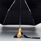 Regenschirm mit Entenkopf • Black Grid